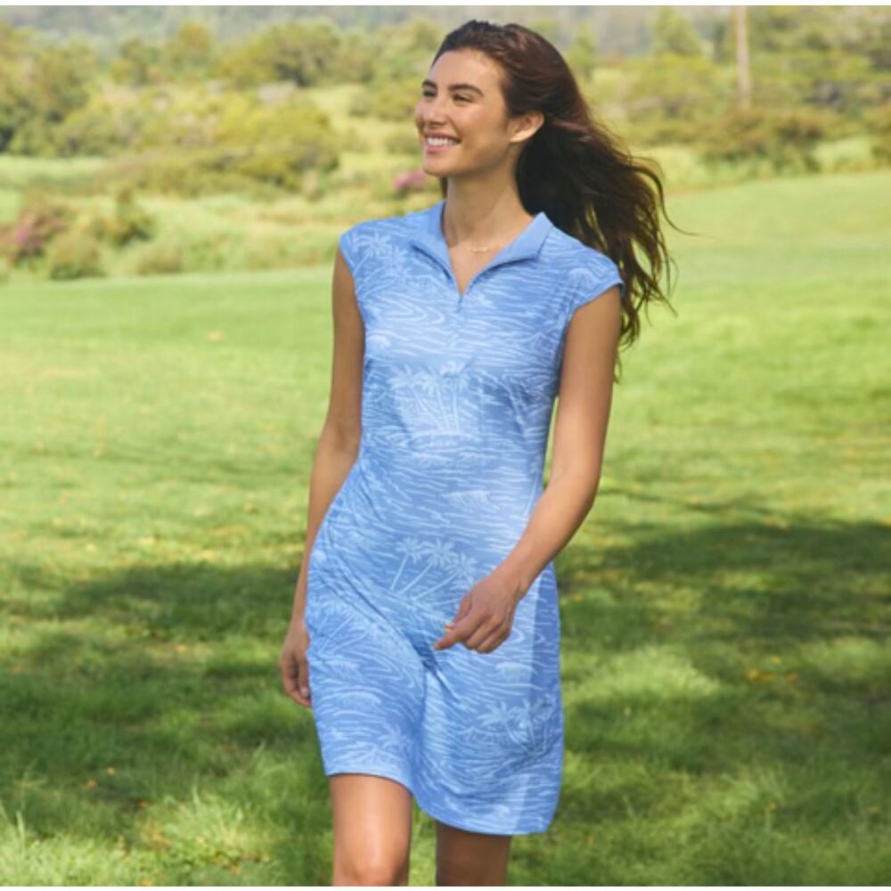 REYN SPOONER ISLAND TRADEWINDS NOVA PERFORMANCE DRESS SIZE MEDIUM